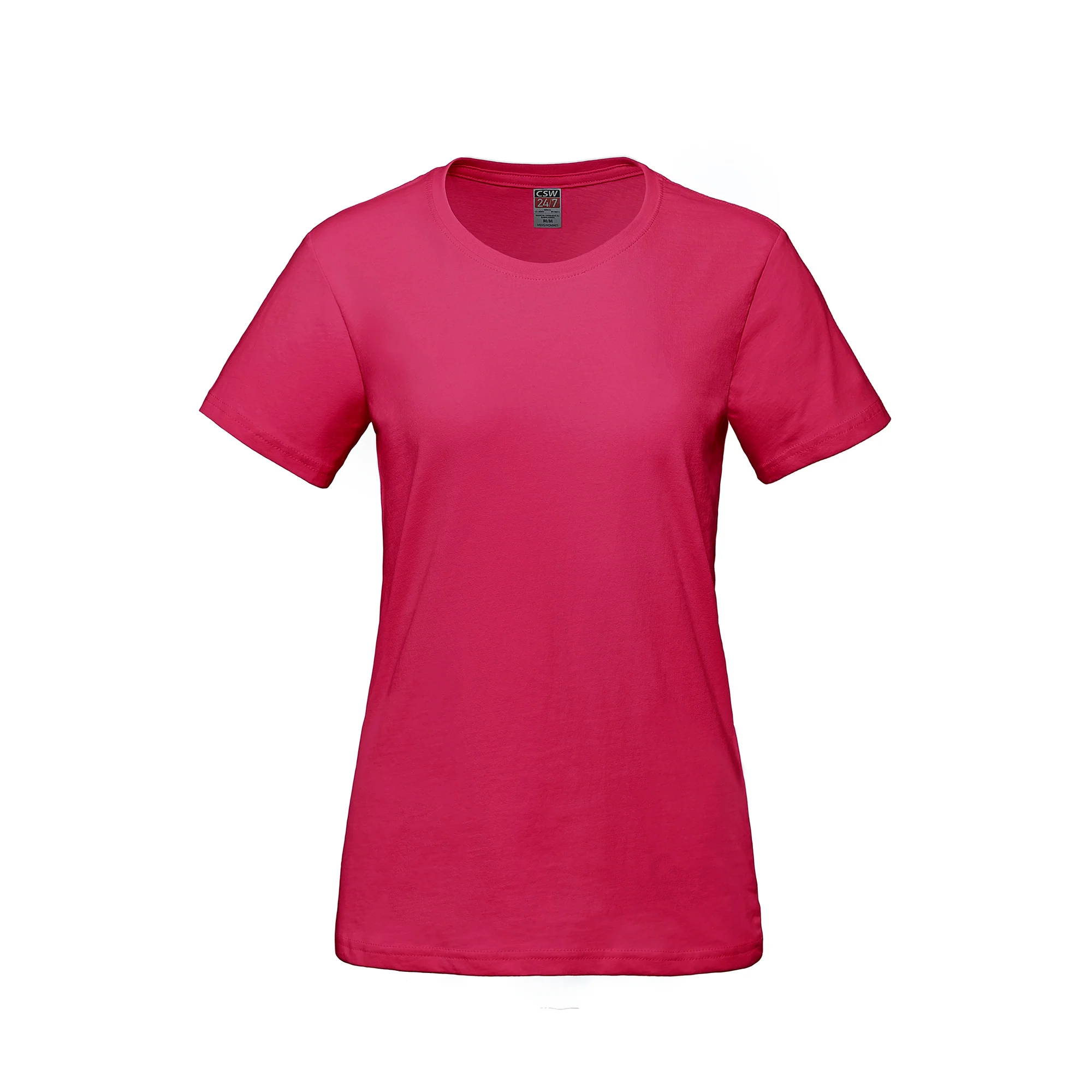 Ladies RING SPUN Combed Cotton Crewneck T-Shirt-CSW