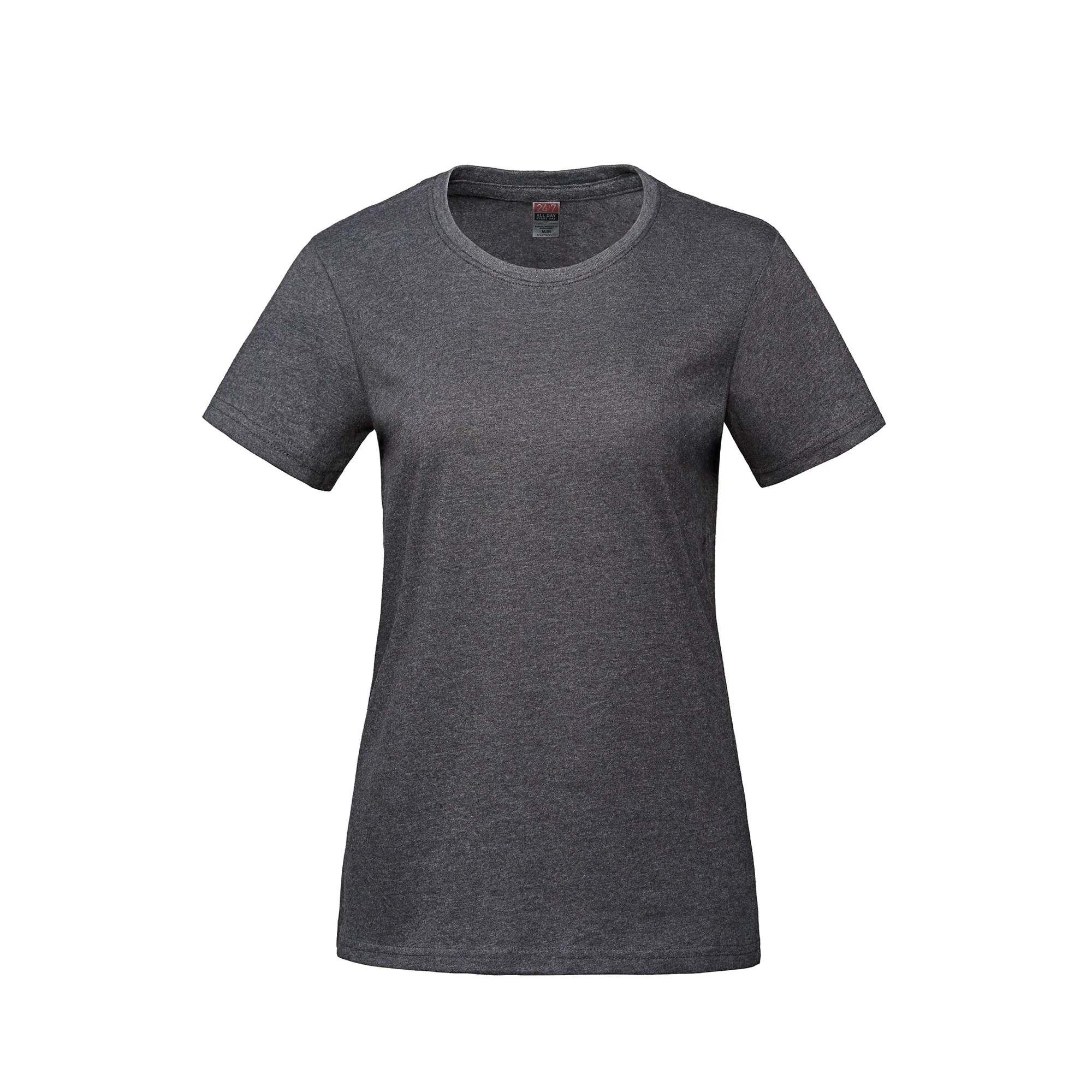 Ladies RING SPUN Combed Cotton Crewneck T-Shirt-CSW - Color Image 1