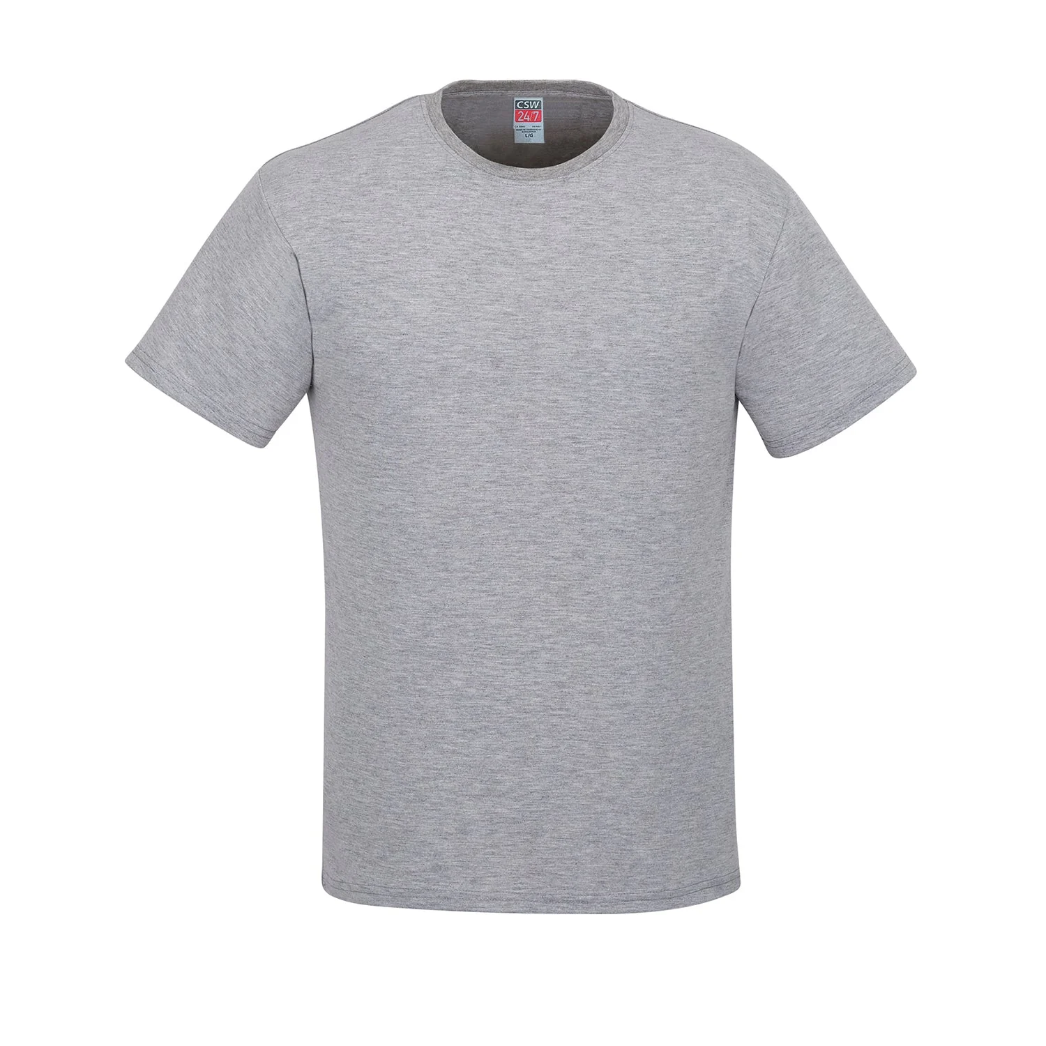 Adult RING SPUN Combed Cotton Crewneck T-Shirt-CSW - Color Image 1