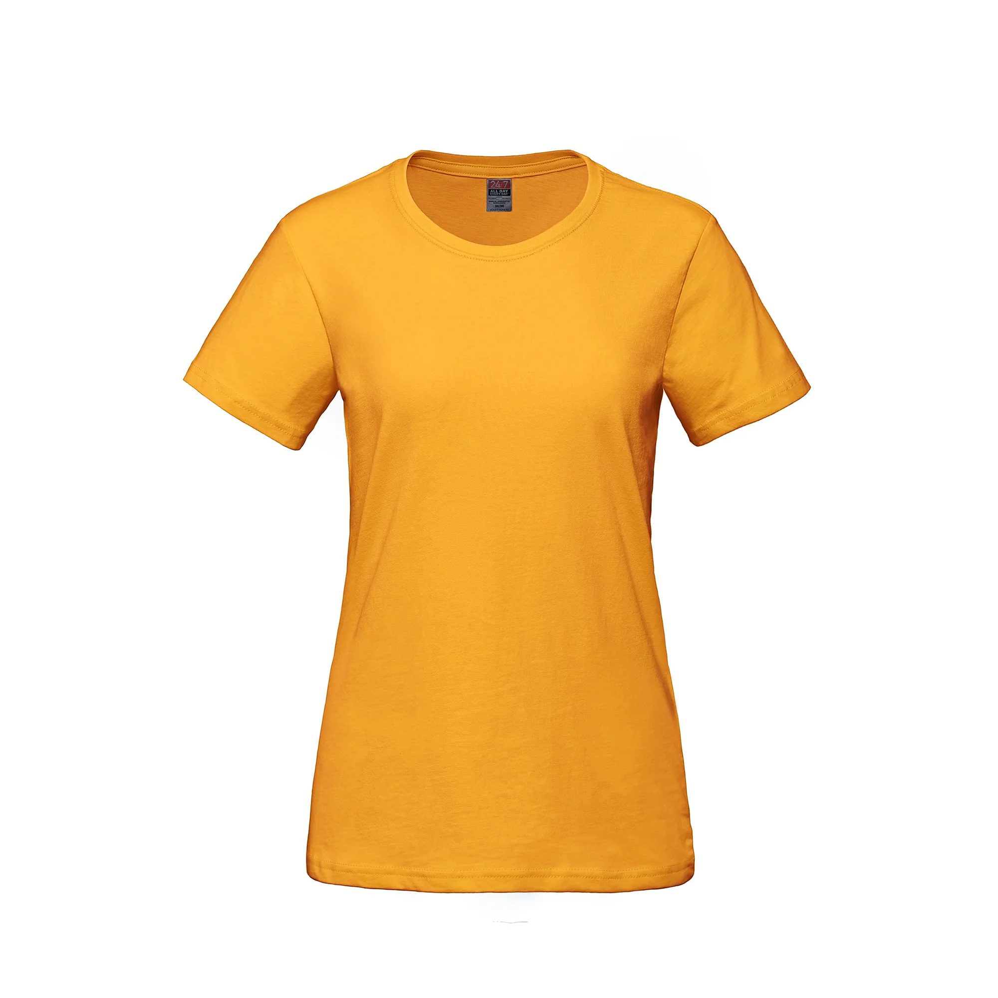 Ladies RING SPUN Combed Cotton Crewneck T-Shirt-CSW - Color Image 1