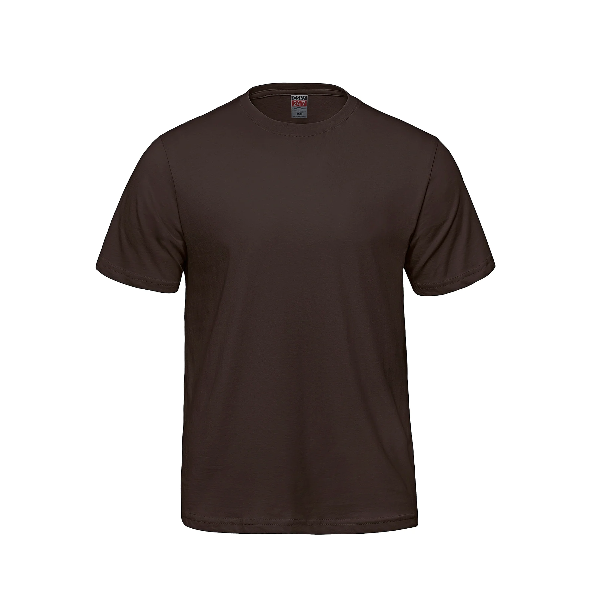 Adult RING SPUN Combed Cotton Crewneck T-Shirt-CSW - Color Image 1