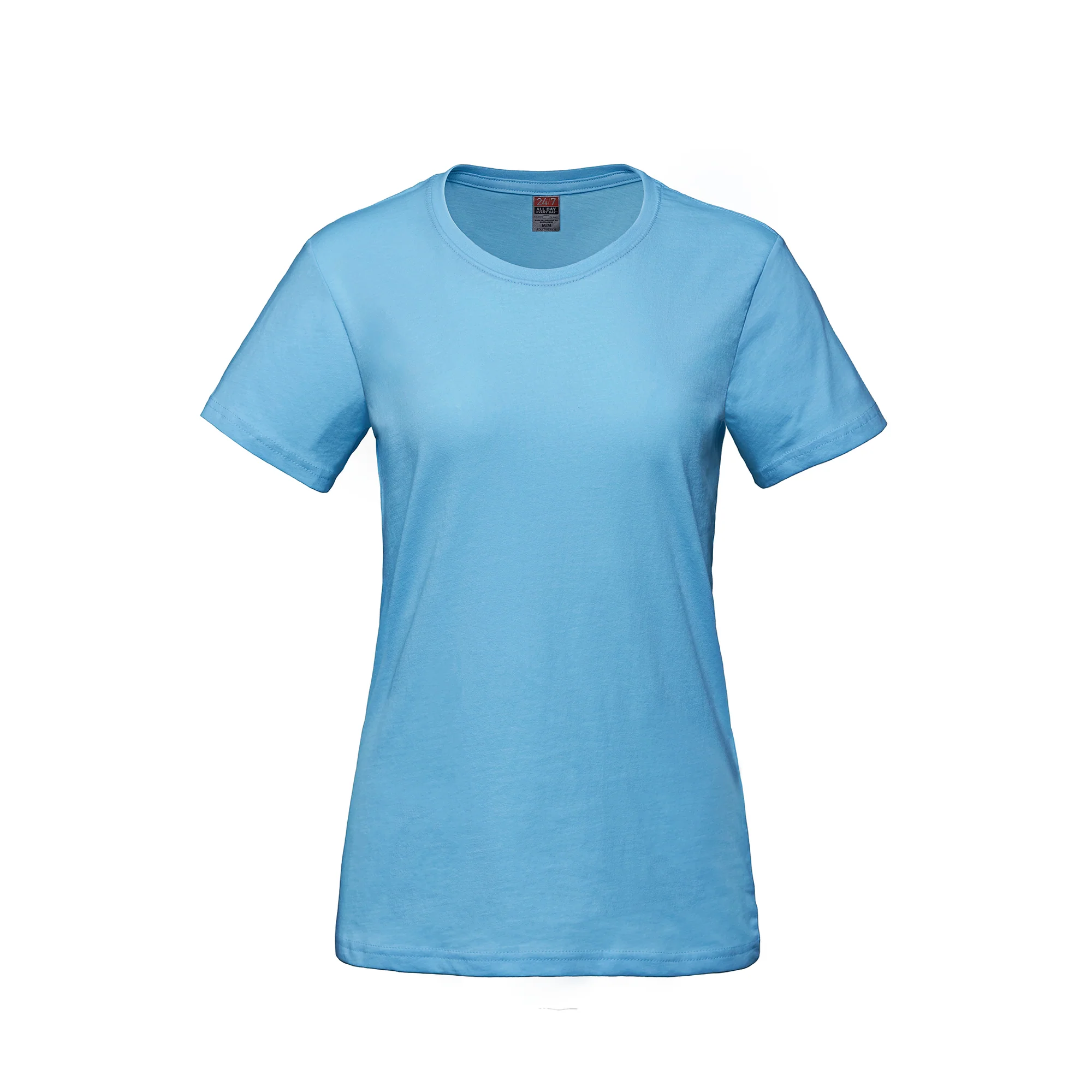 Ladies RING SPUN Combed Cotton Crewneck T-Shirt-CSW