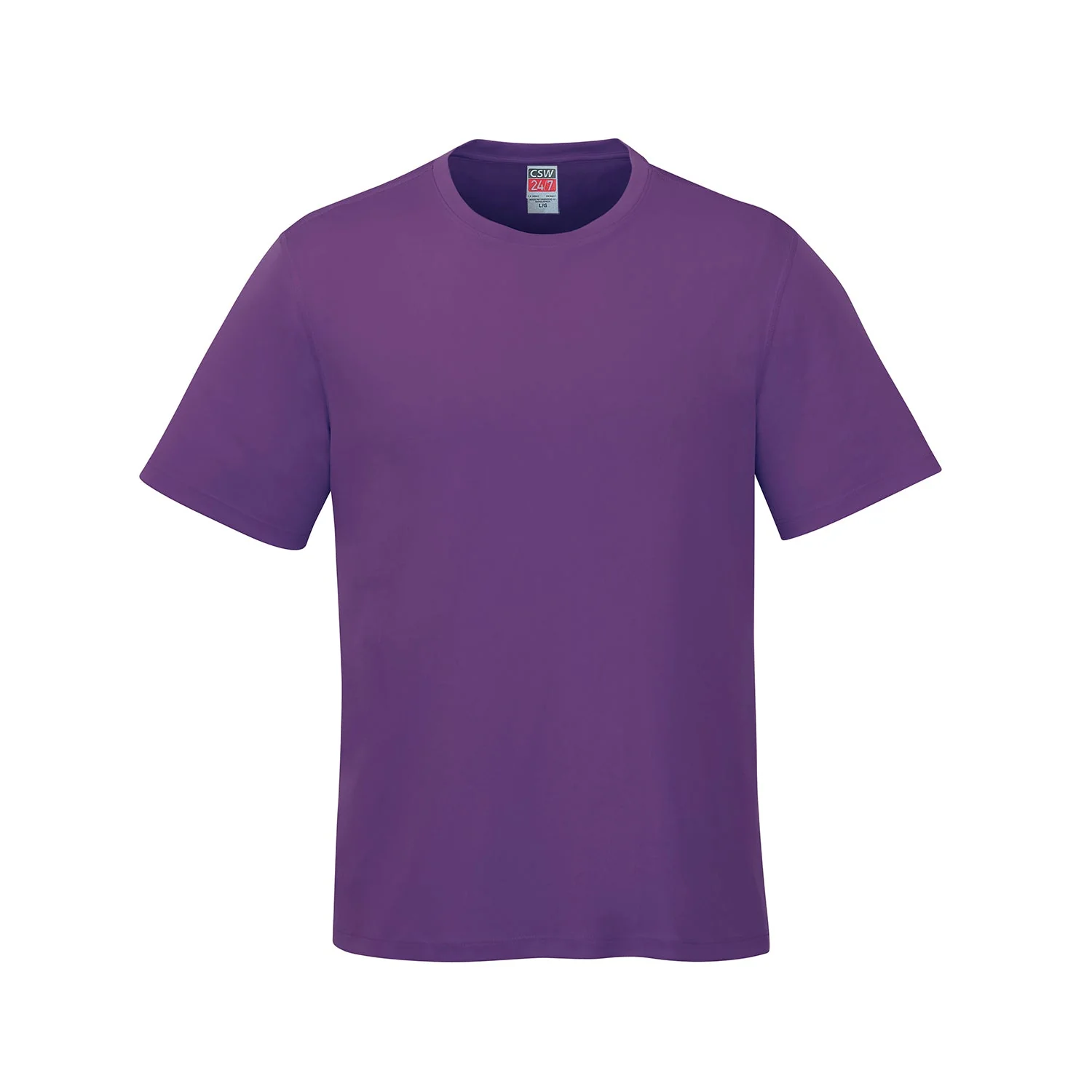 Adult RING SPUN Combed Cotton Crewneck T-Shirt-CSW - Color Image 1
