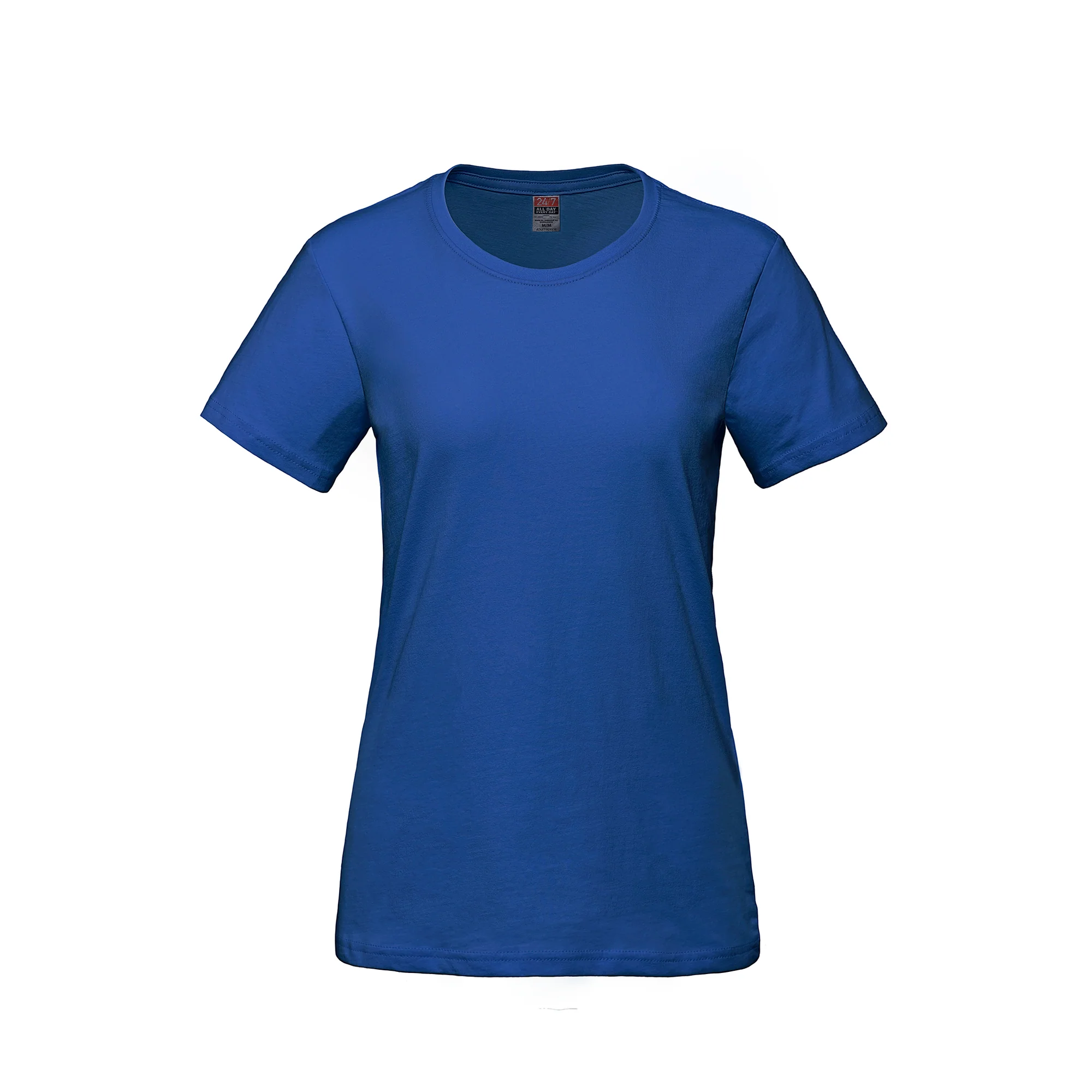 Ladies RING SPUN Combed Cotton Crewneck T-Shirt-CSW - Color Image 1