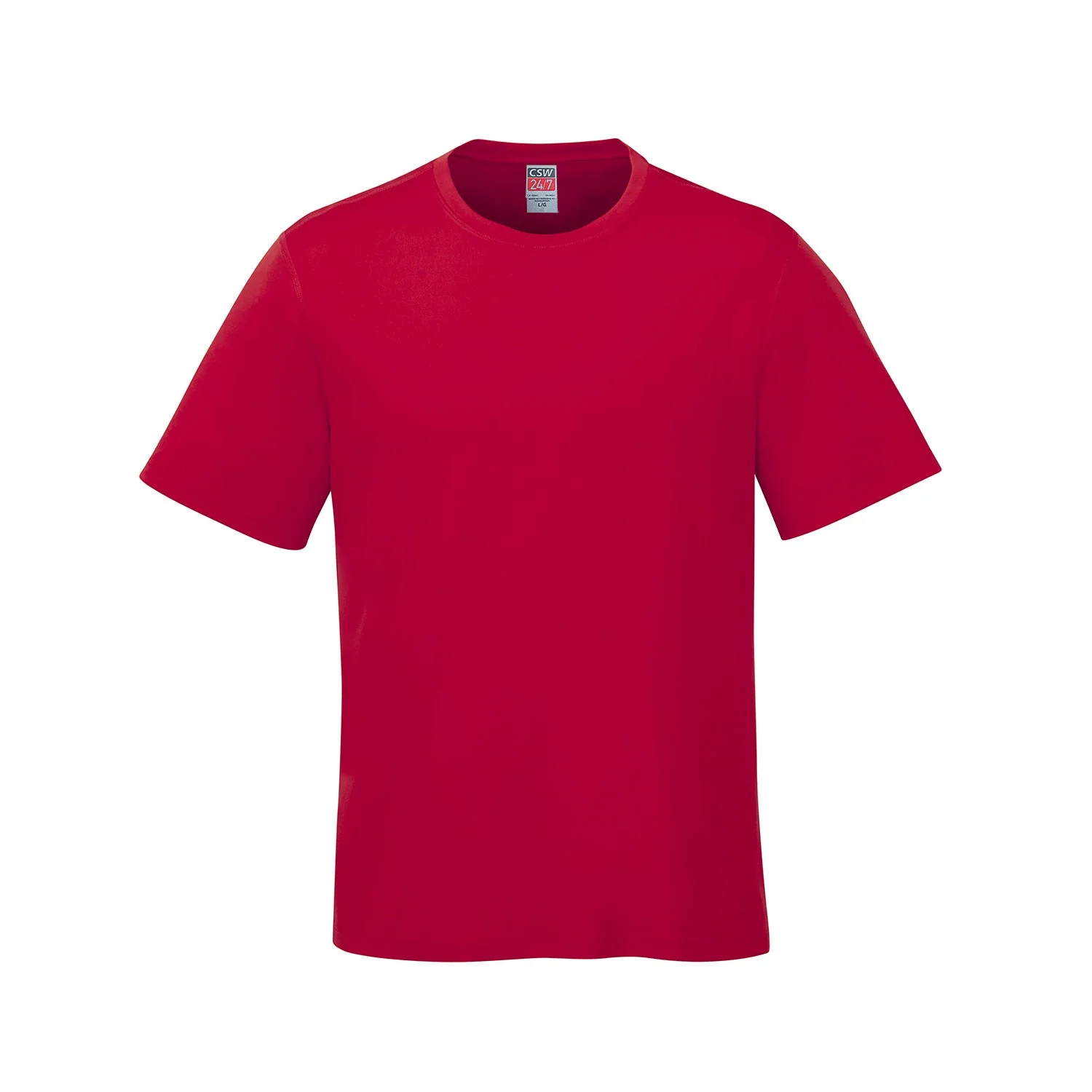 Adult RING SPUN Combed Cotton Crewneck T-Shirt-CSW - Color Image 1